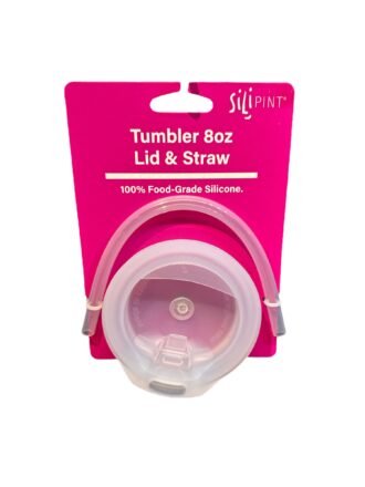 Sili Pint Lid With Straw 16oz and 8oz