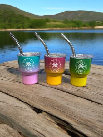 Mini CPM Shot Glass with Straw and Lid