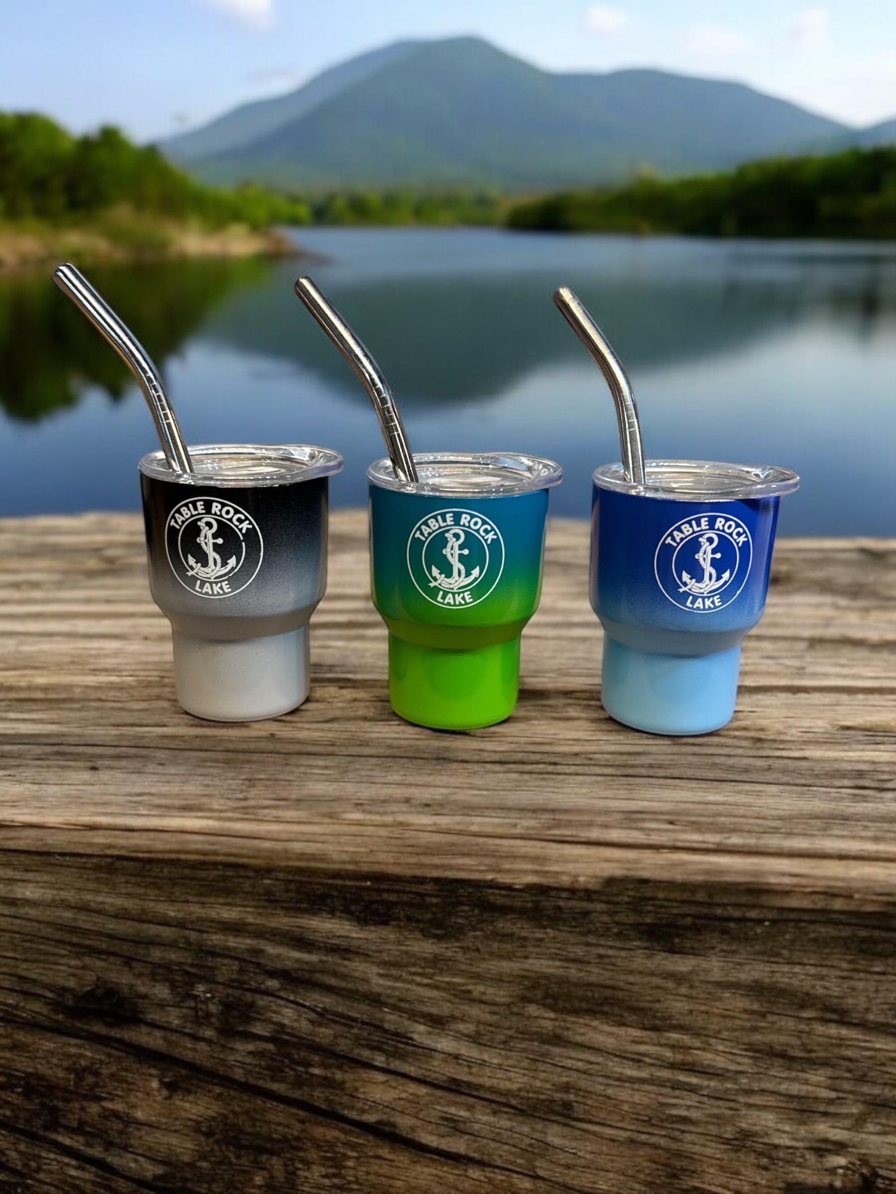 Mini TRL Shot Glass with Straw and Lid